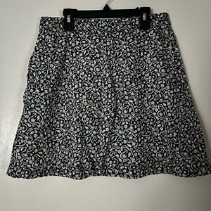 Columbia Black and White Mini Skater Skirt